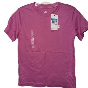Nike Kids Pink Youth Swoosh Size M Shirt